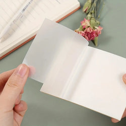 50 Sheets Transparent Sticky Note Pads – Waterproof Self-Adhesive