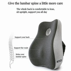 Memory Foam Office Chair Cushion & Car Seat Support Pillow