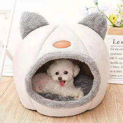 Winter Comfort Cat Bed - Cozy Cave Nest for Cats & Small Dogs