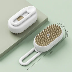 3-in-1 Pet Brush: Electric Cat and Dog Grooming Brush with Steam