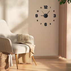 Creative Frameless DIY Wall Clock – Silent Clock for Home & Office