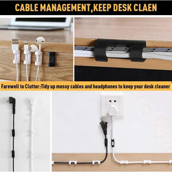 USB Cable Organizer Clips – Wire Winder & Earphone Management