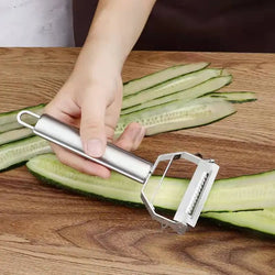 Multifunctional Stainless Steel Peeler – Peels, Slices, Shreds