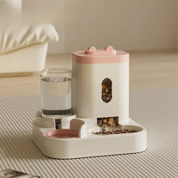 Automatic Pet Feeder with Water Fountain