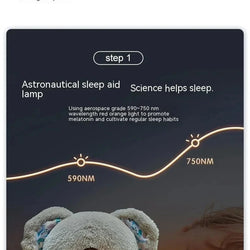 Baby Bear Soothes Otter Plush Toy – Music & Light Sleep Companion