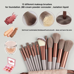 13PCS Makeup Brush Set – For Eye Shadow, Blush, Concealer & More