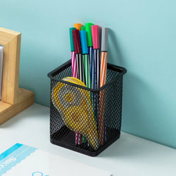 Metal Mesh Pencil Holder - Square or Round Shape