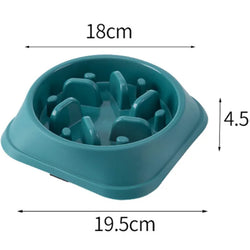 Pet Cat Dog Slow Food Bowl – Anti-Choking, Thickened and Non-Slip Feeding Bowl