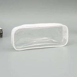 Transparent Pencil Case – Large Capacity Waterproof Pen & Cosmetic Bag