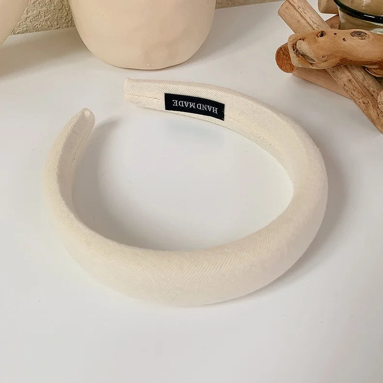 Thick Sponge Hairband for Women and Girls – Elegant Makeup Face Wash Hair Hoop