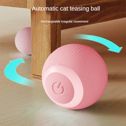 Automatic Moving Cat Toy – Rechargeable Interactive Rolling Ball