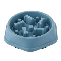 Pet Cat Dog Slow Food Bowl – Anti-Choking, Thickened and Non-Slip Feeding Bowl