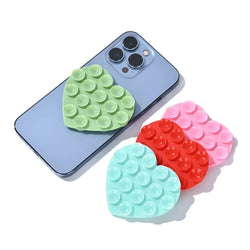 Heart-Shape Silicone Suction Cup Mobile Phone Bracket