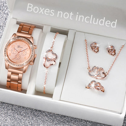 Women’s Jewelry Set with Quartz Watch