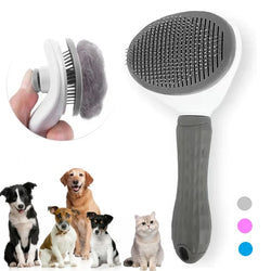 Self-Cleaning Pet Hair Removal Comb for Cats and Dogs