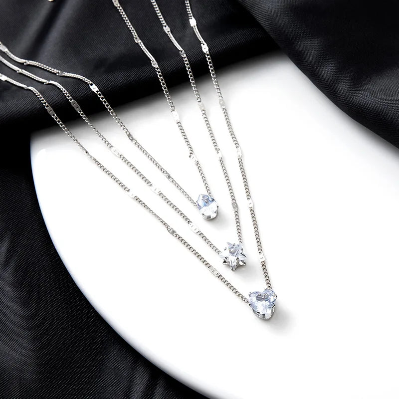 Trendy Zircon Pendant Necklace for Women