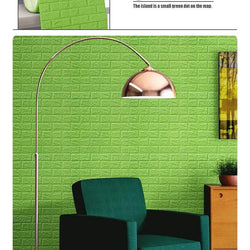 3D Self-Adhesive Foam Brick Wallpaper – Waterproof Antique Design