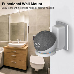 Wall Mount for Echo Dot (4th & 5th Gen) – Speaker Stand with Cable Storage