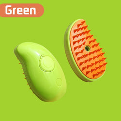 3-in-1 Pet Brush: Electric Cat and Dog Grooming Brush with Steam