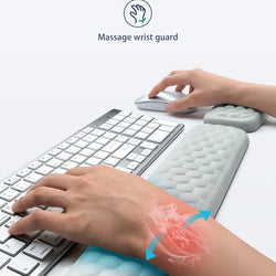 Ergonomic Keyboard & Mouse Wrist Rest – Memory Foam Support