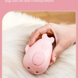 3-in-1 Pet Brush: Electric Cat and Dog Grooming Brush with Steam