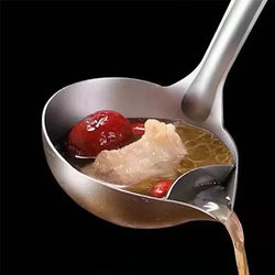 Stainless Steel Colander Spoon – Skimmer for Soup, Gravy, Oil & More