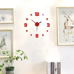 Creative Frameless DIY Wall Clock – Silent Clock for Home & Office