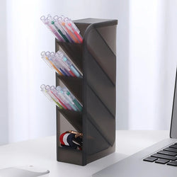 Multi-Layer Pen Holder & Cosmetic Brush Storage Organizer