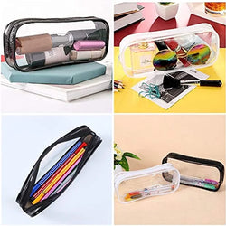 Transparent Pencil Case – Large Capacity Waterproof Pen & Cosmetic Bag