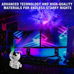 Star Projector Night Light – Astronaut Galaxy Nebula Ceiling Display