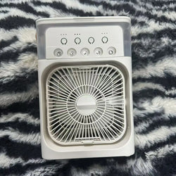 3-in-1 Portable Fan – Air Conditioner, Cooler & Humidifier with LED Light