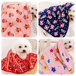 Warm Soft Pet Blanket – Cozy Coral Fleece Mat for Dogs & Cats