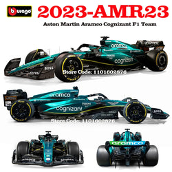 Bburago 1:43 F1 Aston Martin Aramco F1 Team AMR23 2023 Diecast Model Car