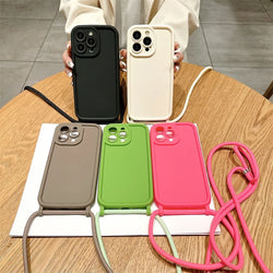 iPhone Crossbody Case – Adjustable Lanyard, Anti-Scratch & Dustproof