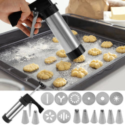 DIY Churro Maker & Cookie Press Gun Kit – Stainless Steel Decorating Set