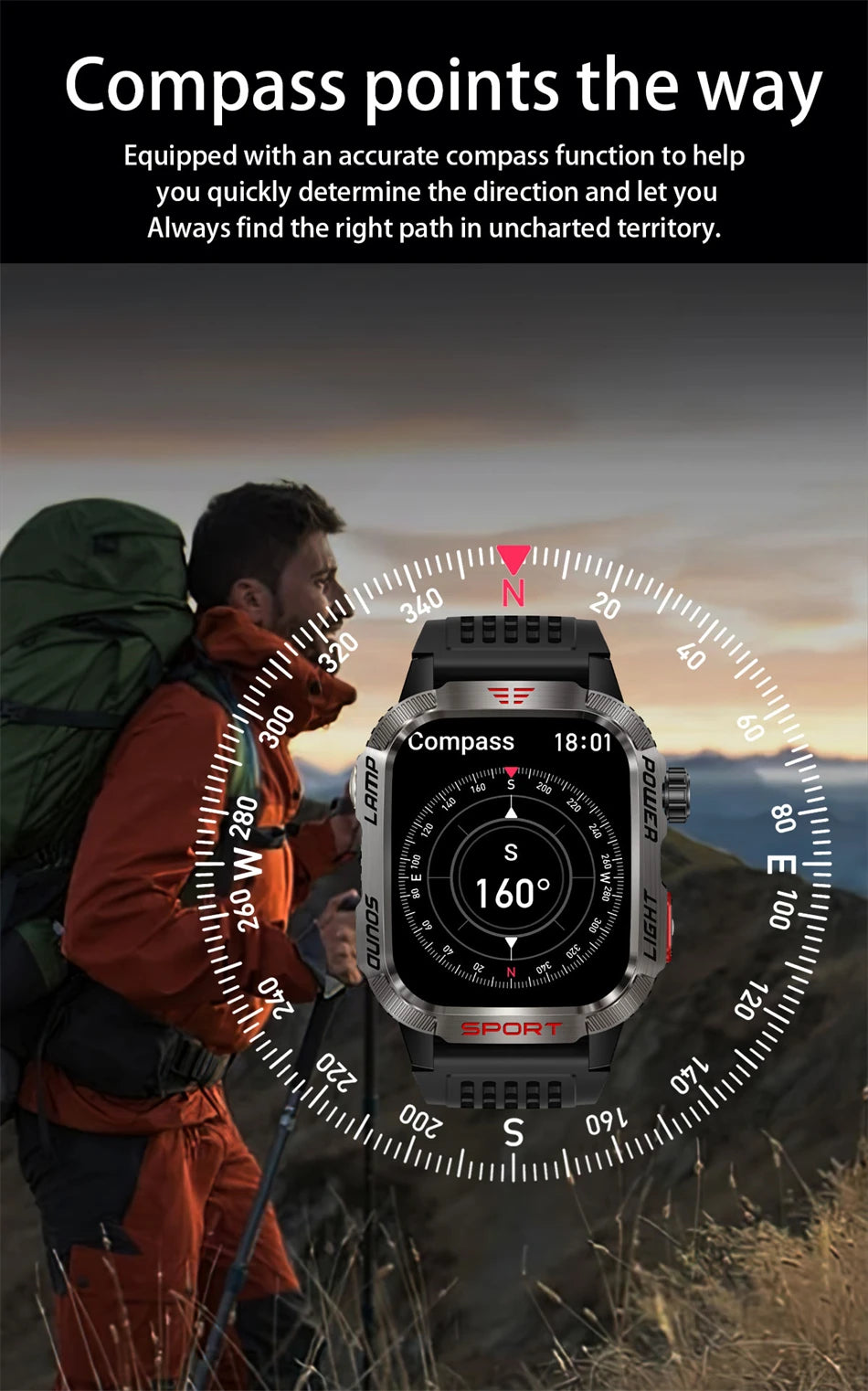 New Military GPS Smart Watch for Men