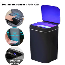 16L Automatic Sensor Trash Can – Touchless Smart Bin