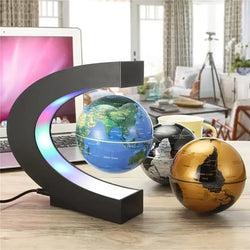 Magnetic Floating Globe – LED World Map Antigravity Lamp