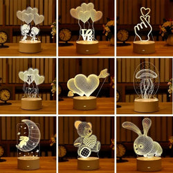 Heart-Shaped Atmosphere Night Light