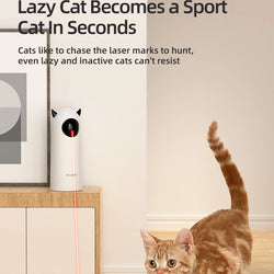 ROJECO Automatic Cat Toy - Interactive Smart Teasing Pet LED Laser Toy