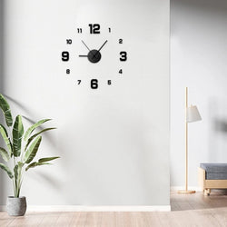 Creative Frameless DIY Wall Clock – Silent Clock for Home & Office