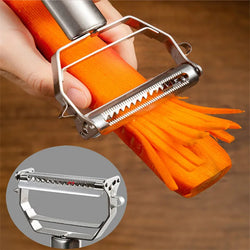 Multifunctional Stainless Steel Peeler – Peels, Slices, Shreds