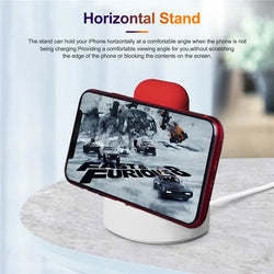 3-in-1 Phone, Watch, and Earphone Silicone Charging Stand Holder