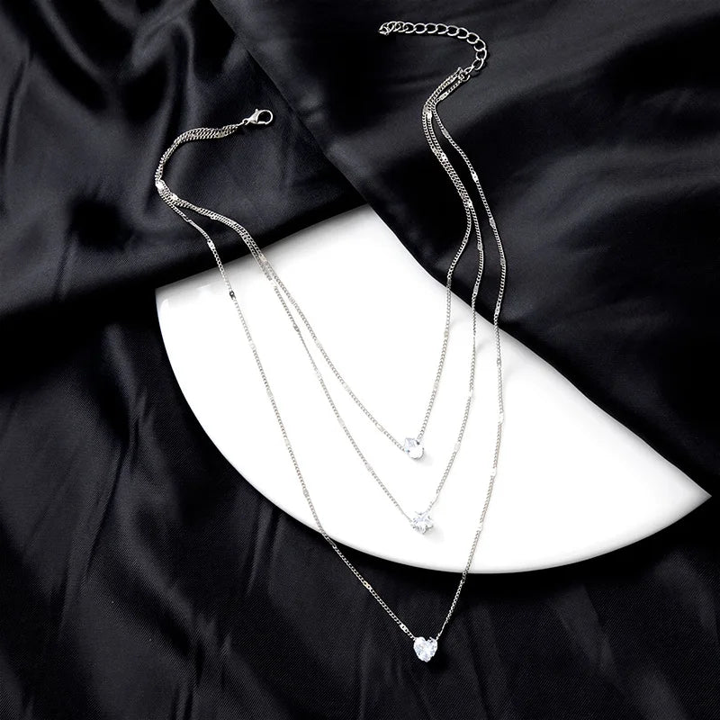 Trendy Zircon Pendant Necklace for Women