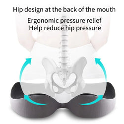 Orthopedic Memory Foam Cushion for Tailbone & Sciatica Pain Relief