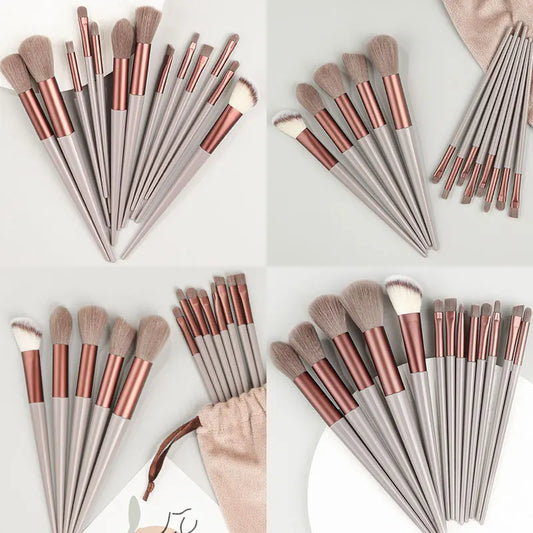 13PCS Makeup Brush Set – For Eye Shadow, Blush, Concealer & More