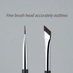 Upgrade Blade Eyeliner & Eyebrow Brush – Ultra Thin Precision Detail Brush