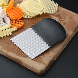 Multifunctional Stainless Steel Slicer – Crinkle-Cut, Wavy Cuts & Fry Maker