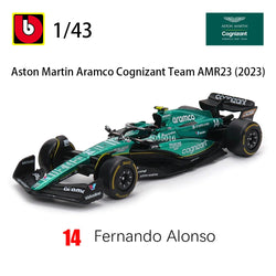 Bburago 1:43 F1 Aston Martin Aramco F1 Team AMR23 2023 Diecast Model Car