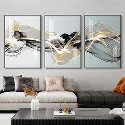 3-Piece Diamond Painting Set – Nordic Luxury & Abstract Landscape